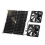 Solar Fan,12 W Solar Panel Fan, Weatherproof,with DC Double Fan 1