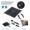 Solar Fan,12 W Solar Panel Fan, Weatherproof,with DC Double Fan 3