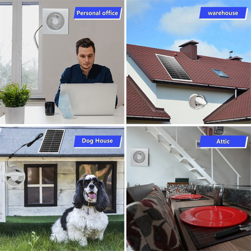 Belüftung 4-Zoll-Hochgeschwindigkeits-Solar-Silent-Lüfter B 1