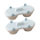 2PCS Microwave Egg Poacher 2 Cavity Silicone Egg Cooker,A 1