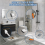 Scrub Brush for Cleaning with Long Handle, Medium Stiff Brush 4