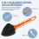 Scrub Brush for Cleaning with Long Handle, Medium Stiff Brush 3