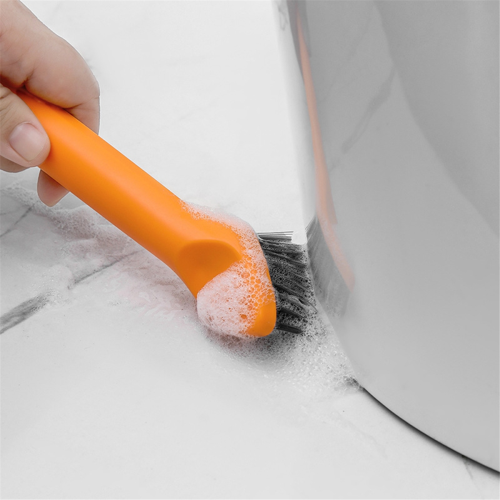 Scrub Brush for Cleaning with Long Handle, Medium Stiff Brush 1