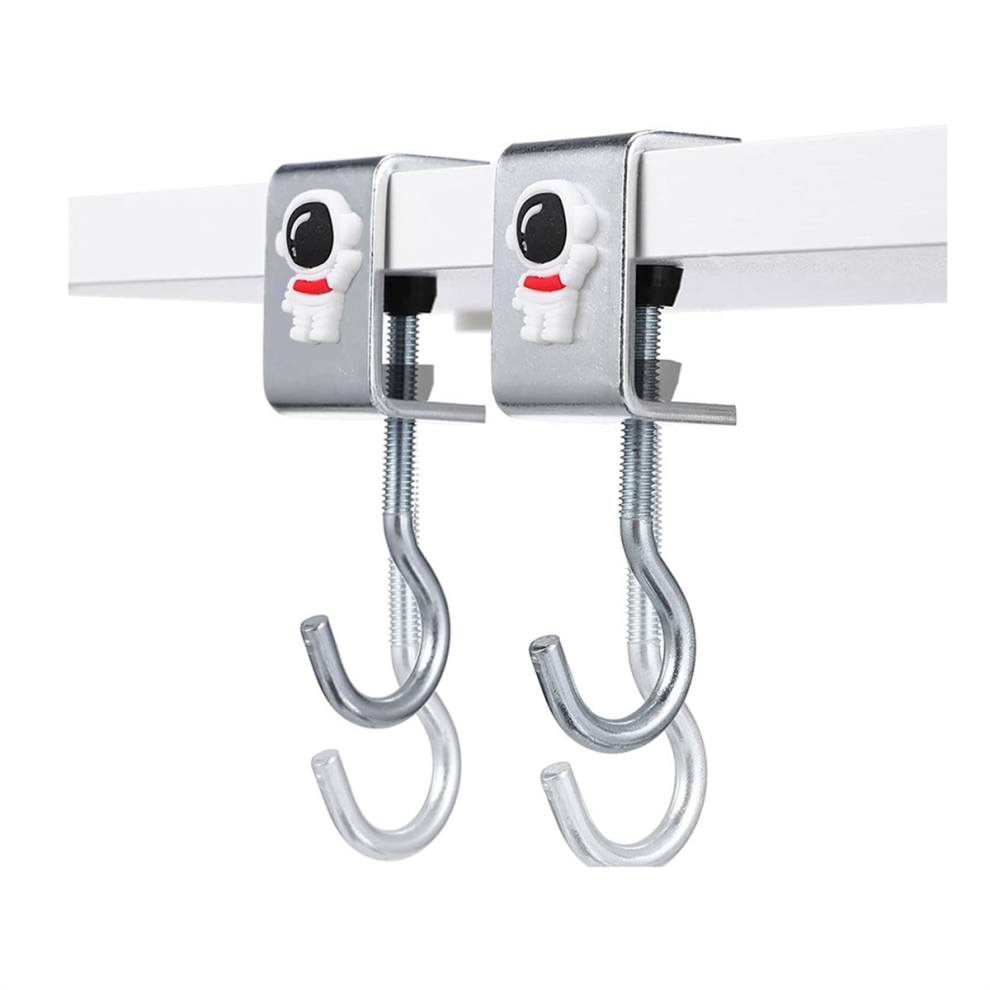 2 Pcs Nail Free Storage Hook, Space Organizer Headset Stand-image-OPC-PHSWCHB-NEW
