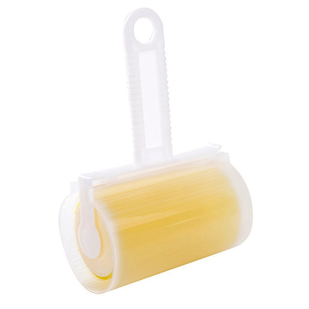 Markenlos Lint Remover Washable Clothes Hair Sticky Roller Sticky Roller, Yellow