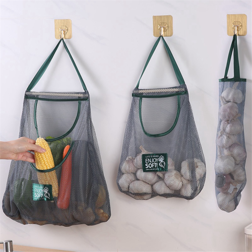Reusable Kitchen Hanging Mesh Bag Large Capacity Fruit Storage No.5 2