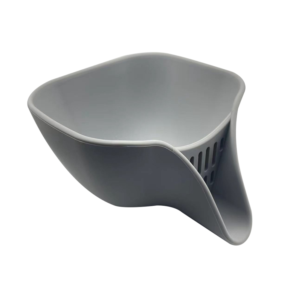 Cesta De Drenaje Multifuncional Con Pico, Para Lavar Verduras, Color Gris-image