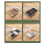 3 Stück A4-Format-Organizer, Buch-Organizer, Büro-Dateibox, transparent, L 3