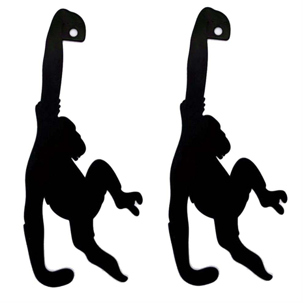 Gancio Da Parete In Metallo Per Chiavi, Porta, Decorazione A Forma Di Coda Di Gatto E Scimmia