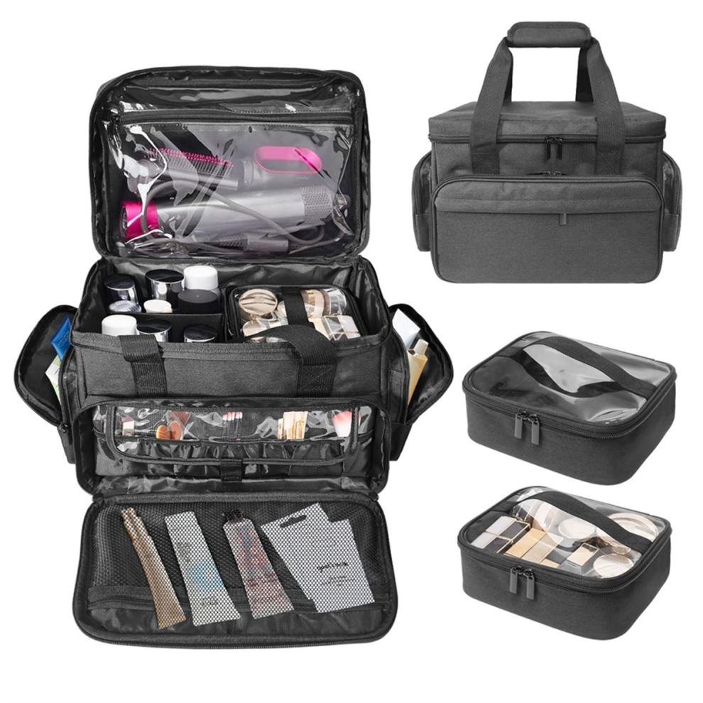 Markenlos Detachable And Separable Double Cosmetic Bag