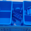 Poolside Storage Basket With Pool Cup Holder, Above Ground Pool, blue 3