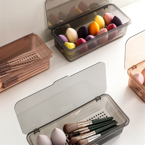 Flatware Tray, Utensil Storage with Lid Plastic Cutlery Tray, E 2