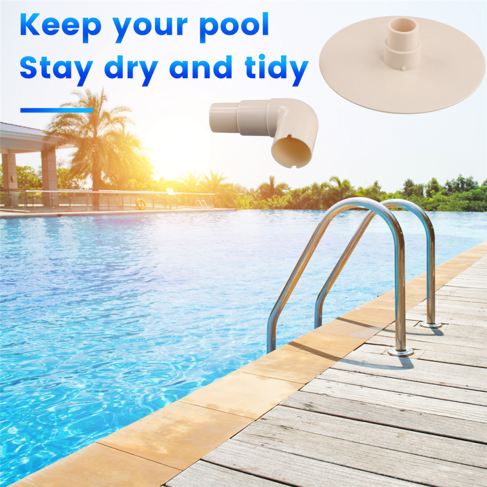 Piastra Sottovuoto Piscina Interrata Piastra Aspirante Skimmer Piscina Grcfumo - Adattatore Per Pulizia Vasca 3.8x20.1 Cm Raccolta Detriti Piscina Interrata - Foto 3