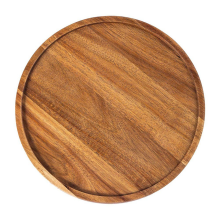 Round Wood Tray, Serving Platter, Appetizer Charcuterie Board, D