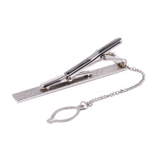 Heren effen zilver chroom roestvrij staal 6CM standaard stropdas clip sluiting staven spelden