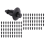 7mm Hole Plastic Rivets Fastener Car Bumper Push Clips 100 Pcs 3