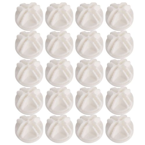 20 Pcs Grid Cube Connector ABS Connectors For Wire Shelving (White) 1