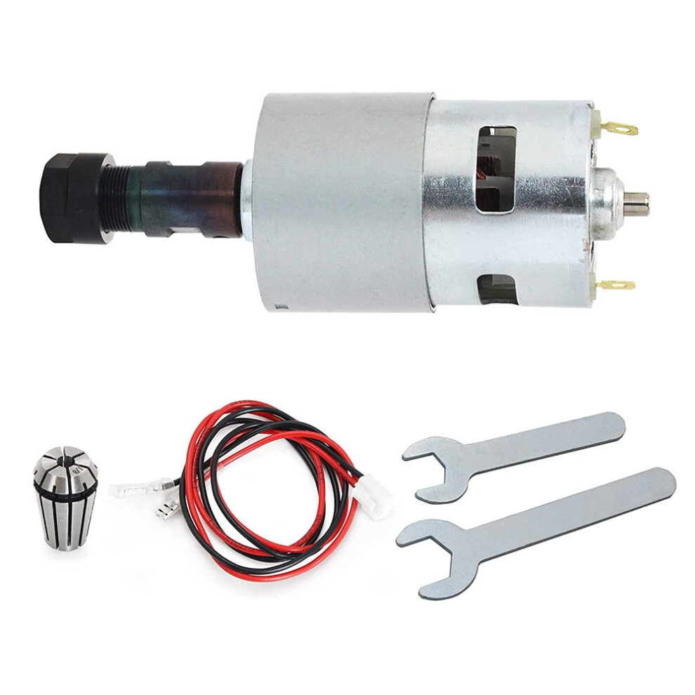 Dc-Motor Cnc 775 Spindelmotor 100W 12-24VDC 20000RMP + Er11-Spantang-image