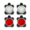 4 Pack USB Rechargeable Bike Light Set Front and Rear LED Light 1