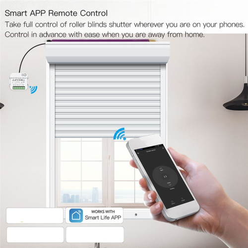 Interruttore per tapparelle elettriche Tuya Smart Life Blind Curtain Switch, 2RC 2
