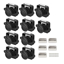 Pack Of 10 Locks, Metal Push Button Door Locks Furniture Locks