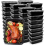50er-Pack Meal-Prep-Behälter, wiederverwendbare To-Go-Lebensmittelbehälter 1