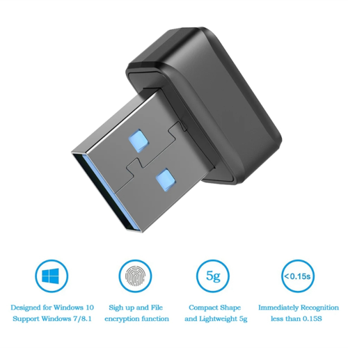 USB Fingerprint Key Reader U2F Biometric Fingerprint Scanner 2
