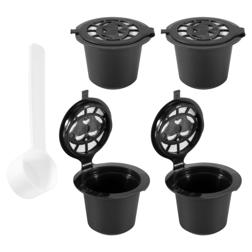 4x påfyllbare kaffekapsler/poder til maskiner/skjeer 2