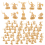 1:72 200/sett plastfigurer i gull 2