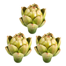 3Pcs Green Plastic Fake Artichoke for Wedding Party Table Decoration