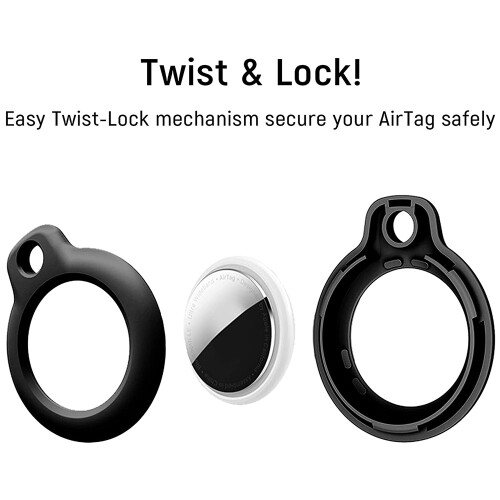 4Pack PC + plastic Case Compatible with Protective Cover for AirTags Case 1