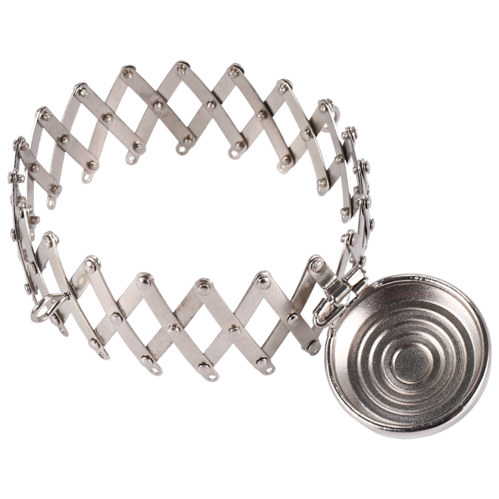 Ronde Afwerking Tassen Hardware Portemonnee Frame Onderdelen Pen Tas Clutch (Zilver)-image