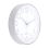 Modern Silent Wall Clock for Home Office Kitchen (25cm, Silver) 3