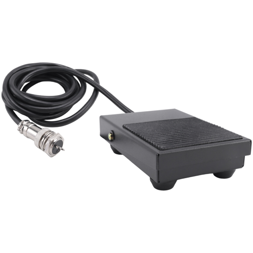 Interruptor de pedal de metal manual, cable de 1,8 metros, conector de 2 pines, linterna 2