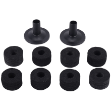 8PCS Cymbal Stand 25mm Felt Washer + 2PCS Cymbal Sleeves Replacement