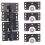 4Sets Sliding Door Rollers Pulleys Smoothly & Mute Nylon Wheels 6