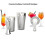 Cocktailshaker-set: Cocktailsil och jigger-set. 3