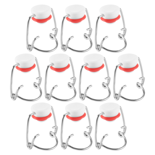 Swing Top Γυάλινα Καπάκια Μπουκαλιών Flip Beer Bottle Swing Cap 10Pcs 2