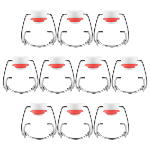 Swing Top Γυάλινα Καπάκια Μπουκαλιών Flip Beer Bottle Swing Cap 10Pcs