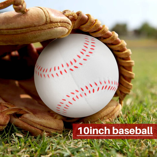 Bola de beisebol macia de 10 polegadas para treinamento de competição de jogos para adultos e jovens 1