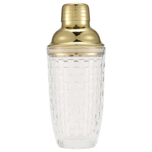 13Oz Glas Cocktail Shaker Set - Glasshaker Guld