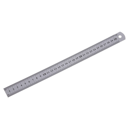 Régua de aço inoxidável, medida, função métrica, 30 cm, 12 polegadas 2