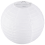 White Chinese/Japanese Paper Lantern/Lamp 8" Diameter 2