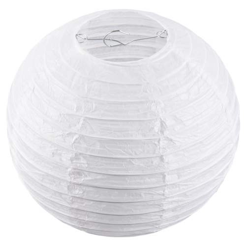 White Chinese/Japanese Paper Lantern/Lamp 8" Diameter