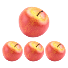 4 Large Artificial Red -Decorative Fruit