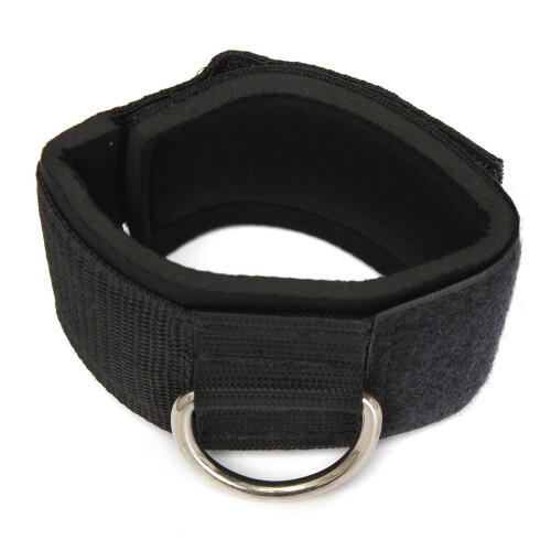 Ankelstropp D-ring Multi Gym Kabelfeste Lårbeinskive Svart