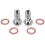 2x Ανοξείδωτη βίδα φρένου μοτοσικλέτας M10 x 1.0mm Κεντρική αντλία φρένων δαγκάνας 3