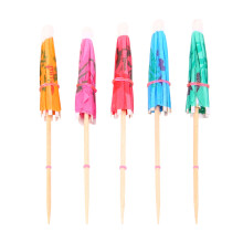 100 Cocktailparaplu's van gemengd papier, parasols voor feestaccessoires