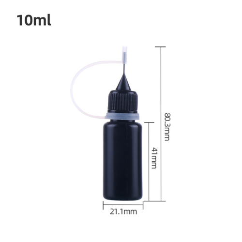 Precision Tip Applicator Bottles Black Metal Needle Plastic Bottle 2