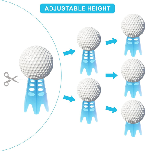 Teuri simulator de golf, 18 bucăți teuri de golf pentru interior, înalte + scurte 2